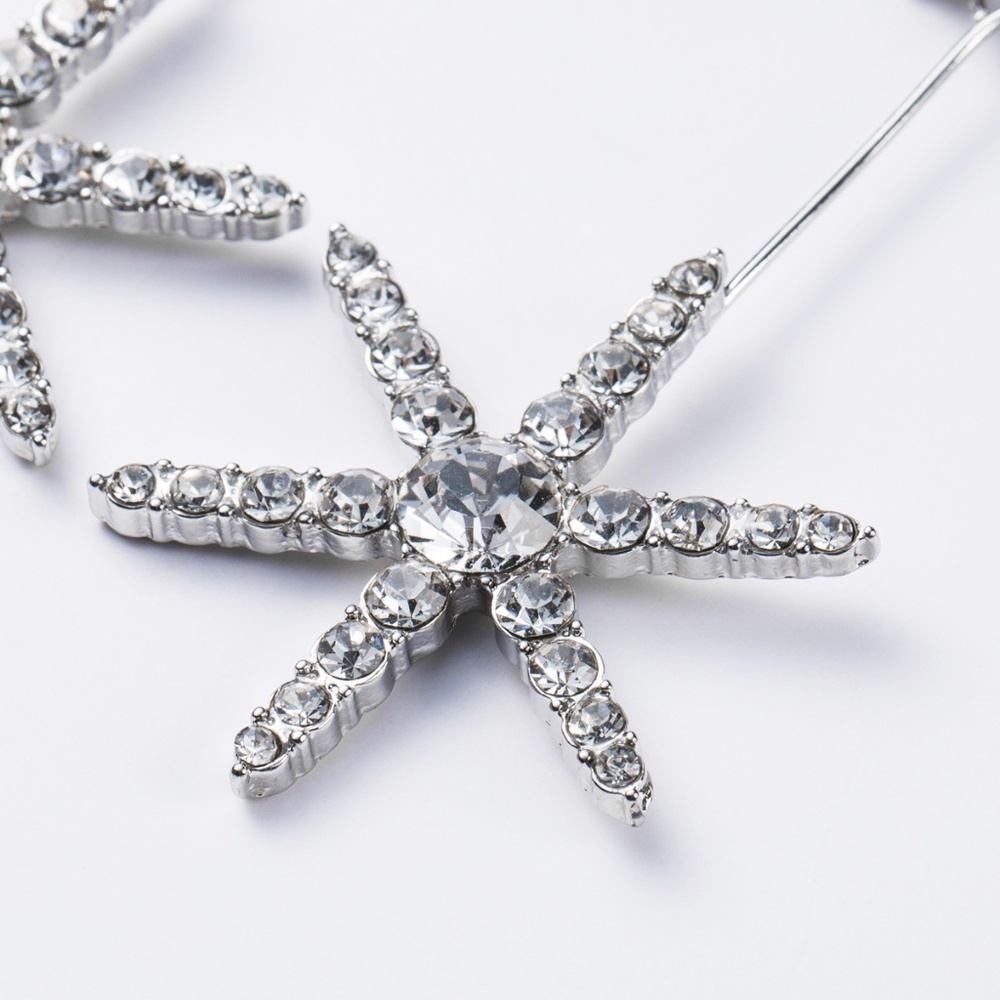 Shooting Star Rhinestone Drop Earring - Picture 3 of 4